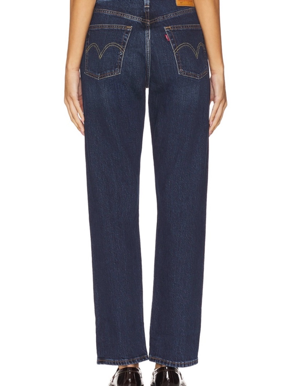 Levi’s 501 Straight Leg Jean in Dark Blue - Picture 3 of 6